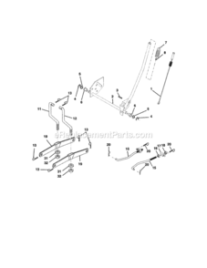 Page I Diagram and Parts List for 917258010  Craftsman Lawn Tractor
