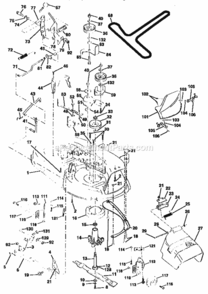 Page J Diagram and Parts List for 917258020  Craftsman Lawn Tractor