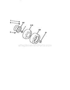 Page G Diagram and Parts List for 917258020  Craftsman Lawn Tractor
