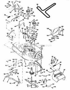 Page J Diagram and Parts List for 917258021  Craftsman Lawn Tractor