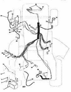 Page A Diagram and Parts List for 917258050  Craftsman Lawn Tractor