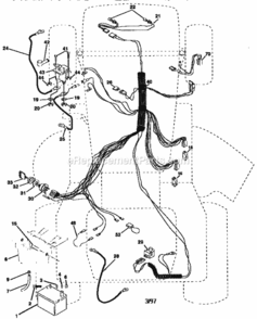 Page A Diagram and Parts List for 917258051  Craftsman Lawn Tractor