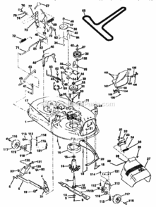 Page J Diagram and Parts List for 917258171  Craftsman Lawn Tractor