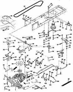 Page C Diagram and Parts List for 917258171  Craftsman Lawn Tractor