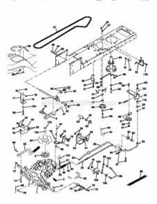 Page C Diagram and Parts List for 917258172  Craftsman Lawn Tractor