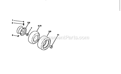 Page I Diagram and Parts List for 917258260  Craftsman Lawn Tractor