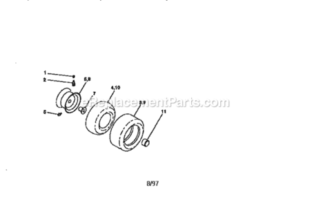 Page I Diagram and Parts List for 917258261  Craftsman Lawn Tractor