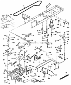 Page C Diagram and Parts List for 917258271  Craftsman Lawn Tractor