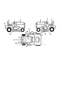 Part Location Diagram of 583008301 Craftsman Decal Dash