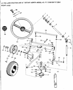 Page C Diagram and Parts List for 91725841  Craftsman Lawn Tractor