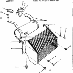 Page D Diagram and Parts List for 91725841  Craftsman Lawn Tractor