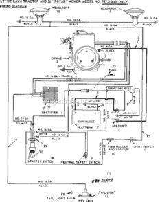Page F Diagram and Parts List for 91725841  Craftsman Lawn Tractor