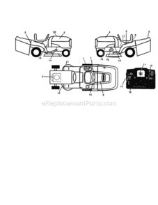 Part Location Diagram of 163250 Craftsman Decal Panel