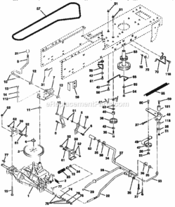 Page C Diagram and Parts List for 917258452  Craftsman Lawn Tractor