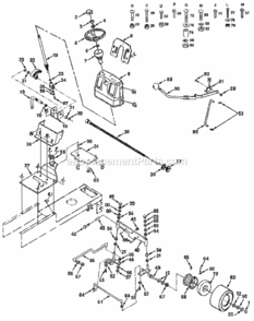 Page D Diagram and Parts List for 917258492  Craftsman Lawn Tractor