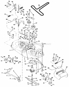 Page E Diagram and Parts List for 917258493  Craftsman Lawn Tractor
