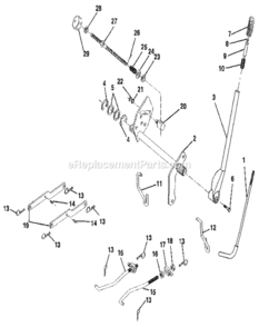Page F Diagram and Parts List for 917258493  Craftsman Lawn Tractor