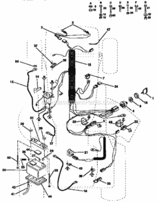 Page A Diagram and Parts List for 917258494  Craftsman Lawn Tractor