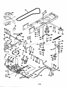 Page C Diagram and Parts List for 917258520  Craftsman Lawn Tractor