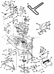 Page J Diagram and Parts List for 917258521  Craftsman Lawn Tractor
