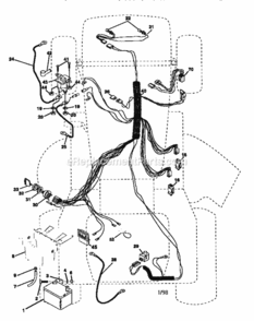 Page A Diagram and Parts List for 917258523  Craftsman Lawn Tractor