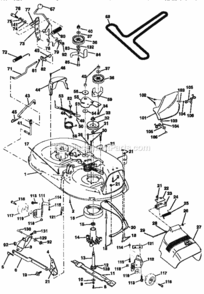 Page J Diagram and Parts List for 917258523  Craftsman Lawn Tractor