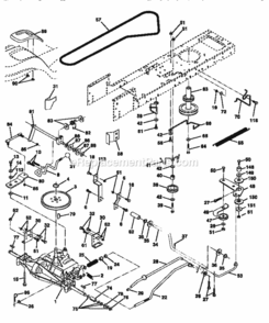 Page C Diagram and Parts List for 917258524  Craftsman Lawn Tractor