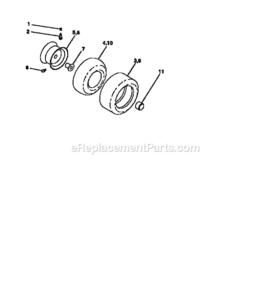 Page G Diagram and Parts List for 917258524  Craftsman Lawn Tractor