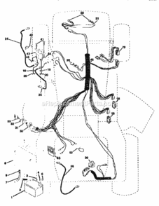 Page A Diagram and Parts List for 917258534  Craftsman Lawn Tractor