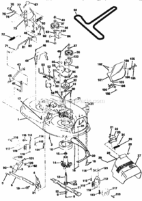 Page J Diagram and Parts List for 917258534  Craftsman Lawn Tractor