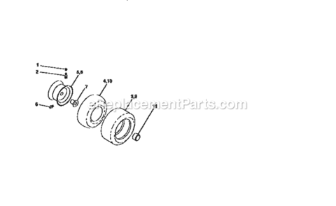 Page F Diagram and Parts List for 917258541  Craftsman Lawn Tractor