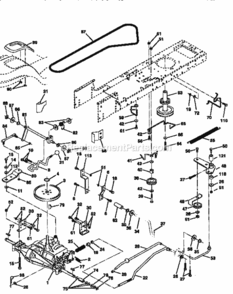 Page C Diagram and Parts List for 917258542  Craftsman Lawn Tractor