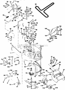 Page J Diagram and Parts List for 917258544  Craftsman Lawn Tractor