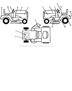 Part Location Diagram of 160279 Craftsman Hood Decal