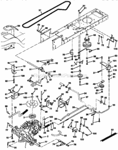 Page C Diagram and Parts List for 917258553  Craftsman Lawn Tractor