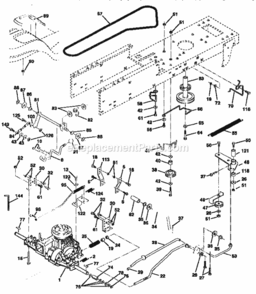 Page C Diagram and Parts List for 917258555  Craftsman Lawn Tractor