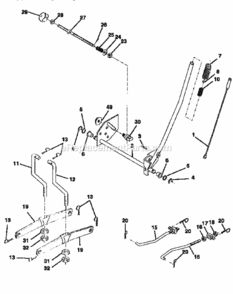 Page F Diagram and Parts List for 917258561  Craftsman Lawn Tractor