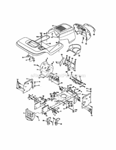 Page B Diagram and Parts List for 917258562  Craftsman Lawn Tractor