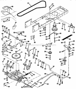 Page C Diagram and Parts List for 917258563  Craftsman Lawn Tractor