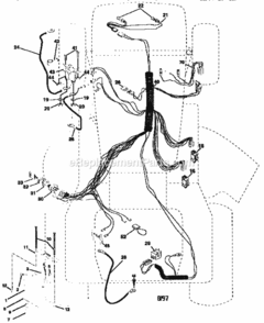 Part Location Diagram of 140424 Craftsman Engine Harness
