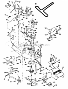 Page G Diagram and Parts List for 917258564  Craftsman Lawn Tractor