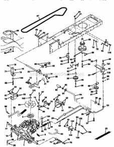 Page C Diagram and Parts List for 917258572  Craftsman Lawn Tractor