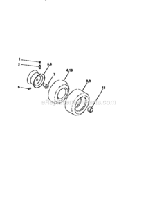Page J Diagram and Parts List for 917258573  Craftsman Lawn Tractor