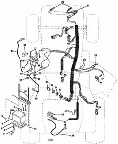 Part Location Diagram of 156149 Craftsman Ignition Harness
