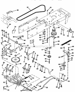 Page C Diagram and Parts List for 917258580  Craftsman Lawn Tractor