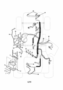 Page A Diagram and Parts List for 917258581  Craftsman Lawn Tractor