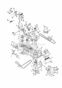 Page J Diagram and Parts List for 917258581  Craftsman Lawn Tractor