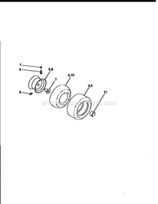 Page G Diagram and Parts List for 917258591  Craftsman Lawn Tractor