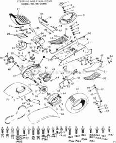 Page C Diagram and Parts List for 91725865  Craftsman Lawn Tractor