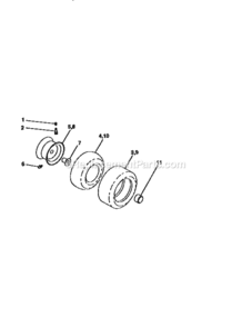 Page J Diagram and Parts List for 917258660  Craftsman Lawn Tractor